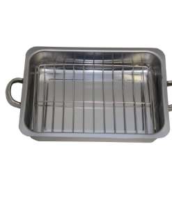 Steel King Stainless Steel Roasting Pan with Grid 410 x 285 x 75mm