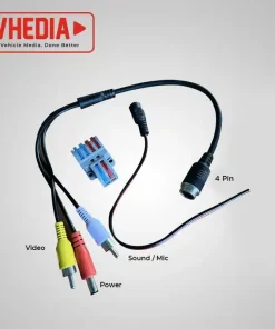 4 Pin Reverse Camera Plug – Male to RCA